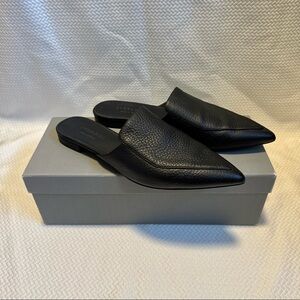 Everlane Black Leather Boss Mules - Size 7.5